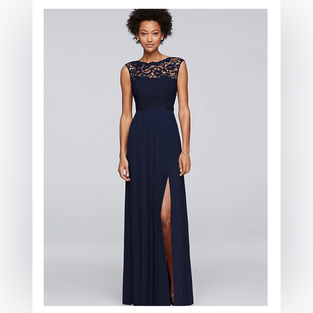 David’s Bridal Lace Bridesmaid Dress